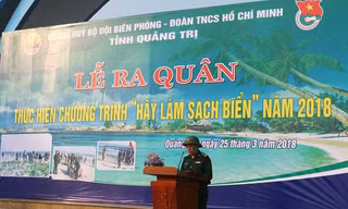 Tuổi trẻ Quảng Trị ra quân làm sạch biển