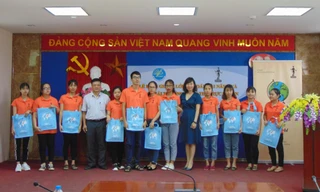 Các bạn sinh viên khóa học Kế toán tài năng tại Lễ khai giảng