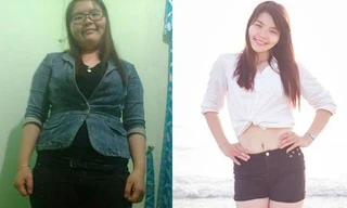 Thành Thảo trước và sau khi giảm cân.