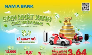 Cơ hội rước xe sang mừng sinh nhật Nam A Bank