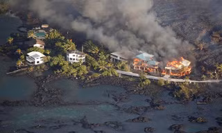 Cận cảnh sự tàn phá kinh hoàng của núi lửa Kilauea ở Hawaii