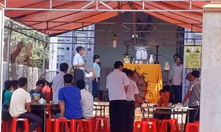 Gia đình tổ chức an táng cho em Hường tại nhà.