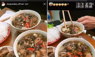 Hình ảnh check-in đăng cùng thời điểm của hai người. Ảnh chụp màn hình.