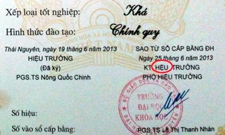 700 bằng tốt nghiệp đại học mắc lỗi chính tả