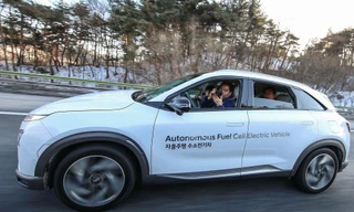 Chiếc xe vừa thử nghiệm thành công tại Hàn Quốc.