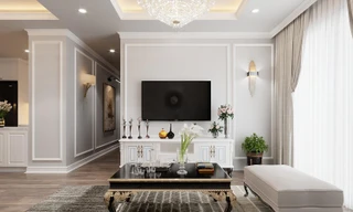 Căn chung cư mang phong cách tân cổ điển đẹp sang trọng
