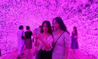 Hàng nghìn du khách đổ về thưởng ngoạn không gian ánh sáng bên sông Hàn