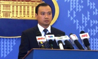 Người phát ngôn Bộ Ngoại giao Việt Nam Lê Hải Bình. Ảnh N.Hằng.