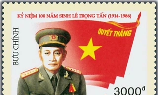 Phát hành bộ tem kỷ niệm 100 năm ngày sinh Đại tướng Lê Trọng Tấn