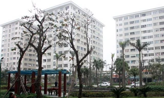 Khu nhà dành cho người thu nhập thấp ở xã Đặng Xá, huyện Gia Lâm (Hà Nội). Ảnh: Tuấn Anh/TTXVN.