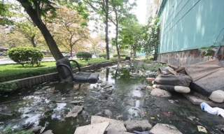 Người dân khu đô thị Đồng Tàu nhiều năm qua khốn khổ vì nước thải, nhà lún nứt và hệ thống PCCC chỉ để làm cảnh.