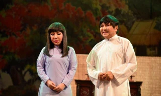 NSƯT Thanh Kim Huệ và nghệ sỹ Chí Tâm trong vở Lan và Điệp (Bản dựng năm 2019) 