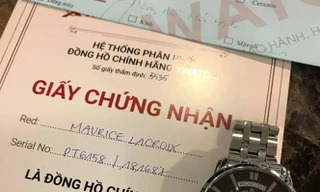 Giấy chứng nhận được Xwatch cấp cho chiếc đồng hồ fake