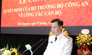 Bổ nhiệm Phó Giám đốc Công an tỉnh Thái Nguyên
