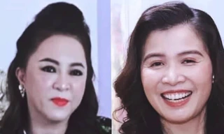 Bà Nguyễn Phương Hằng và nhá báo Hàn Ni.