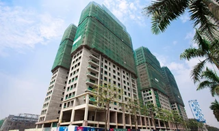 Cả 3 tòa K1, K2, K3 đều đang trong công đoạn hoàn thiện phần thô