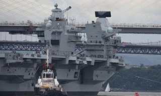 Tàu sân bay HMS Queen Elizabeth. (Ảnh: PA)