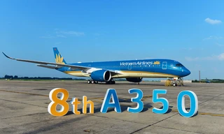 Cận cảnh chiếc siêu máy bay A350-900 thứ 8 của Vietnam Airlines