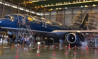 Nhà hangga bảo dưỡng máy bay của VNA đạt nhiều chứng chỉ quốc tế.