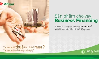 VPBank cho vay 90% giá trị bất động sản đảm bảo