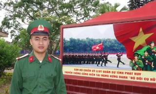 Chân dung Binh nhất Triệu Văn Nam - Trung đội Vệ Binh Bộ CHQS tỉnh Lạng Sơn
