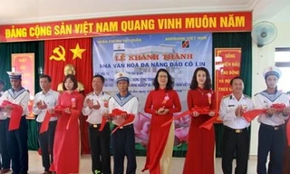 Lễ khánh thành Nhà văn hóa đa năng đảo Cô Lin, công trình gửi gắm tình cảm của tập thể cán bộ, nhân viên Agribank đối với biển đảo quê hương