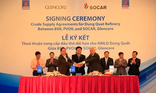 Phó Tổng giám đốc PVN Nguyễn Sinh Khang phát biểu tại lễ ký