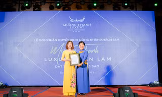Khách sạn Mường Thanh Diễn Lâm đạt tiêu chuẩn 5 sao