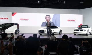 Tổng giám đốc kiêm Chủ tịch Honda toàn cầu, ông Takahiro Hachigo, tại TMS 2017.