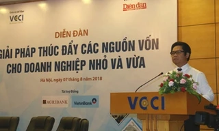 TS Vũ Tiến Lộc - Chủ tịch Phòng Thương mại và Công nghiệp Việt Nam (VCCI) Việt Nam phát biểu khai mạc