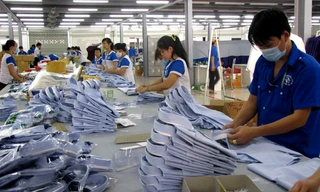 Xưởng sản xuất của doanh nghiệp may mặc xuất khẩu Ảnh: hồng vĩnh