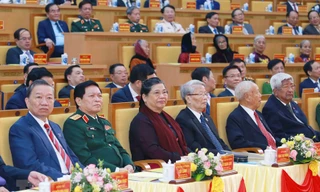 Lãnh đạo Đảng, Nhà nước, Quốc hội dự Đại hội Đảng bộ tỉnh Hưng Yên, ngày 25/10 Ảnh: TTXVN