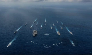 GS James Borton nhận định, từ năm 2021, Mỹ và một số đồng minh sẽ tiếp tục thực hiện các cuộc tuần tra tự do hàng hải Ảnh: US Navy