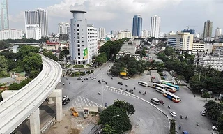 Dự án Hoàng Cầu - Voi Phục (Vành đai 1) dài 2,2 km với chi phí hơn 7.200 tỷ đồng Ảnh: Mạnh Thắng