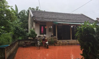 Hiện trường ngôi nhà xảy ra vụ việc 