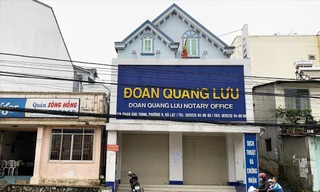 Ngôi nhà 20C Phan Chu Trinh của bà Liên đang bị tòa phong tỏa 