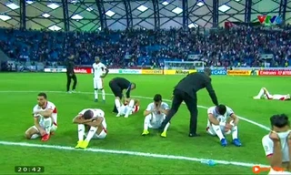 Vẻ suy sụp của cầu thủ Jordan hôm 20/1