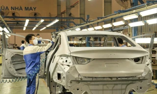 Dây chuyền lắp ráp ô tô du lịch ở Ninh Bình Ảnh: Tuấn Nguyễn 