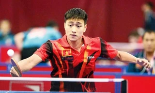 Tay vợt Nguyễn Anh Tú là một trong những niềm hy vọng của đội tuyển bóng bàn Việt Nam 