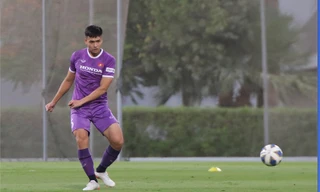 Bùi Hoàng Việt Anh vinh dự khi đeo băng đội trưởng U23 Việt Nam 