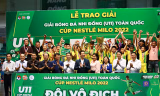 SLNA vô địch giải bóng đá U11 toàn quốc