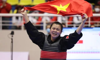 Thu Nghĩa giành HCV SEA Games đầu tiên trong sự nghiệp. Ảnh: Như Ý