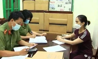Cơ quan công an làm việc với bà Hoàng Thị Thanh Nga.