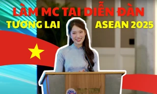 MC Khánh Vy xuất hiện chuyên nghiệp, truyền cảm hứng tại Diễn đàn Tương lai ASEAN 2025