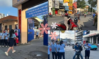 Tuyển sinh lớp 10 tại TP.HCM: Phụ huynh tiếp sức sĩ tử trong ngày thi đầu tiên