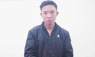 Thành bị công an bắt giữ. Ảnh: Công an cung cấp