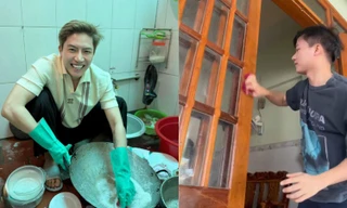 Sao Việt ăn Tết: Anh Tú Voi rửa bát mệt nghỉ, Bùi Công Nam dọn nhà "hình thức"