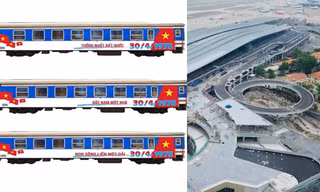 Đoàn tàu Thống nhất, nhà ga máy bay mới đồng loạt khánh thành vào ngày 30/4