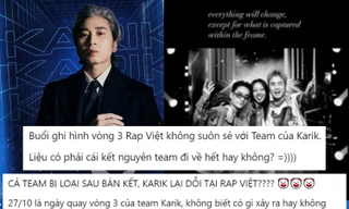 Karik đăng dòng trạng thái ẩn ý về Rap Việt, hủy theo dõi giám khảo Thái VG