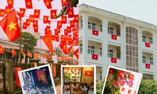 Đà Nẵng viết tiếp câu chuyện hòa bình: Phố phường, trường học rợp cờ hoa